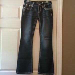 Miss Me size 27 Dark boot cut jeans. Like new